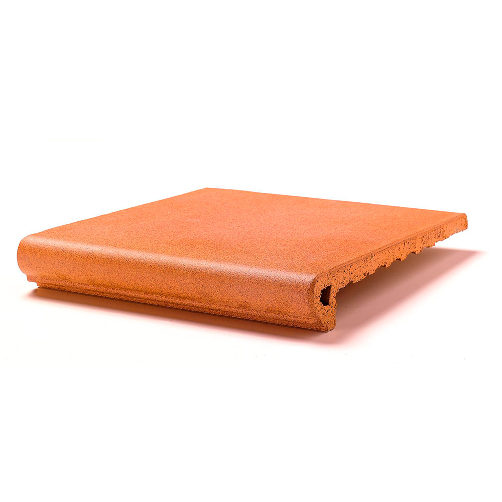 Trappeflis Skånsk Natural Terracotta Rund Matt 24x33 cm